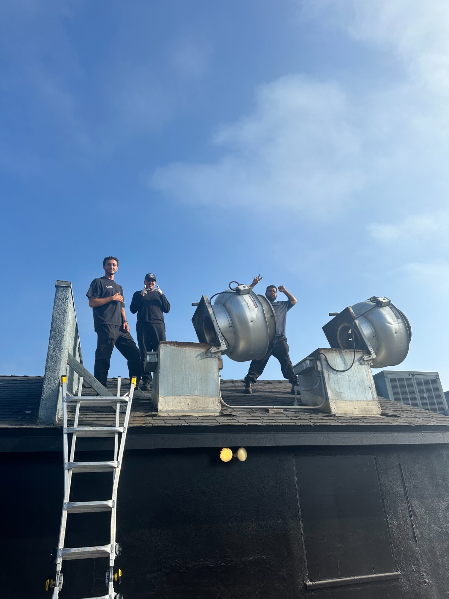 Core Hood Cleaning team on San Diego rooftop